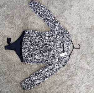 *NWT* Abercrombie & Fitch Women's Floral Tie Front Bodysuit